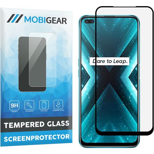 Mobigear Premium Realme X3 SuperZoom Glazen Screenprotector - Case Friendly - Zwart
