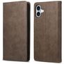 Mobigear Wallet iPhone 16 Plus Hoesje Bookcase Portemonnee - Bruin