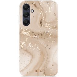 MIO Samsung Galaxy A25 5G MagSafe Hoesje Hardcase Backcover - Gold Marble