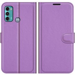 Mobigear Classic Motorola Moto G60 Hoesje Bookcase Portemonnee - Paars