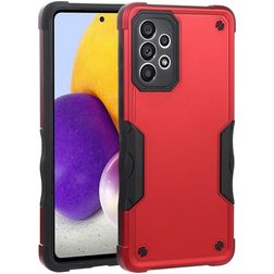 Mobigear Non-slip Armor Samsung Galaxy A73 Hoesje Hardcase Backcover Shockproof - Rood