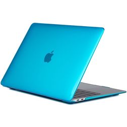 Mobigear Glossy MacBook Air 13 Inch (2018-2020) Hoes Hardshell Laptopcover MacBook Case - Blauw - Model A1932 / A2179 / A2337