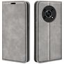 Mobigear Retro Slim HONOR Magic 4 Lite Hoesje Bookcase Portemonnee - Grijs