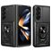 Mobigear Armor Ring Cam Slide Samsung Galaxy Z Fold 7 Hoesje Hardcase Backcover Shockproof met Ringhouder en Camera Slider - Zwart