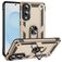 Mobigear Armor Ring Samsung Galaxy S25 Edge Hoesje Hardcase Backcover Shockproof met Ringhouder - Goud