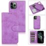 Mobigear Wallet iPhone 12 Mini Hoesje Uitneembare 2in1 Bookcase Portemonnee - Paars