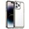 Mobigear Crystal iPhone 14 Pro Hoesje Hardcase Backcover - Transparant / Grijs
