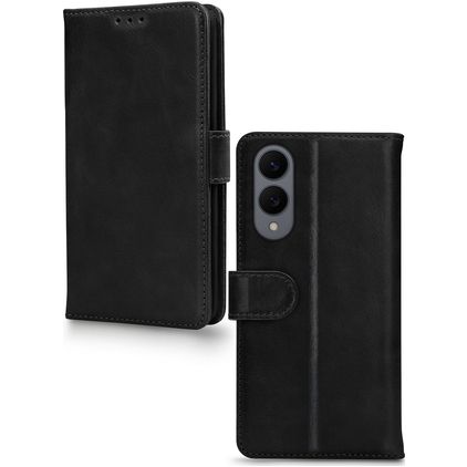 Mobilize Premium Gelly Samsung Galaxy S25 Edge Hoesje Bookcase Portemonnee - Zwart