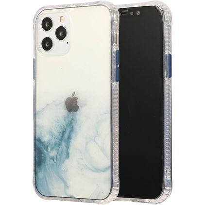 Mobigear Gradient iPhone 12 Pro Max Hoesje Hardcase Backcover - Transparant / Blauw