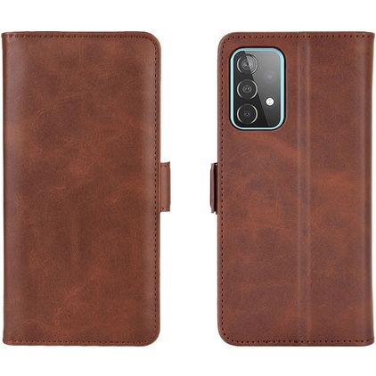 Mobigear Slim Magnet Samsung Galaxy A52 Hoesje Bookcase Portemonnee - Bruin