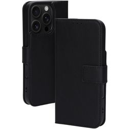 Mobiparts Classic Wallet MagSafe iPhone 16 Pro MagSafe Hoesje Bookcase Portemonnee - Zwart