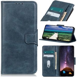Mobigear Classy Motorola Edge (2021) Hoesje Bookcase Portemonnee - Blauw
