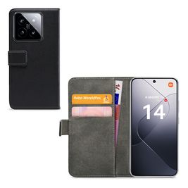 Mobilize Classic Gelly Wallet Xiaomi 14 Hoesje Bookcase Portemonnee - Zwart
