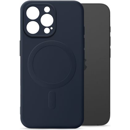 My Style Protective Flex iPhone 15 Pro MagSafe Hoesje Flexibel TPU Backcover - Marineblauw