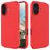 Mobigear Rubber Touch iPhone 16 Siliconen Hoesje Backcover - Rood