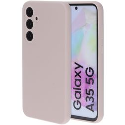 Mobiparts Samsung Galaxy A35 Siliconen Hoesje Backcover - Soft Salmon