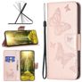 Mobigear Butterfly Nokia G21 Hoesje Bookcase Portemonnee - Roségoud
