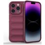 Mobigear Bumpy iPhone 15 Pro Hoesje Flexibel TPU Backcover - Bordeaux Rood