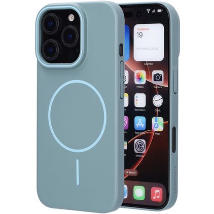 Mobiparts Slim Line iPhone 16 Pro MagSafe Hoesje Hardcase Backcover - Sage Green