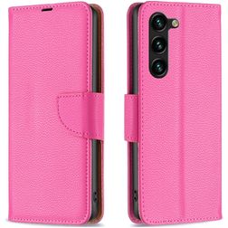 Mobigear Excellent Samsung Galaxy S23 Plus Hoesje Bookcase Portemonnee - Magenta