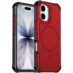 Mobigear Airbag Shockproof iPhone 17 MagSafe Hoesje Hardcase Backcover Shockproof - Rood