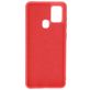 Mobiparts Samsung Galaxy A21s Siliconen Hoesje Backcover - Scarlet Red