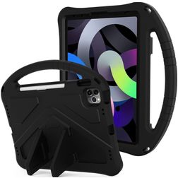 Mobigear AeroArmor iPad 10 (2022) Kinder Tablethoes met Handvat + Stylus Houder - Zwart