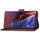 Mobigear Clover OnePlus 6T Hoesje Bookcase Portemonnee - Bruin