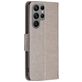Mobigear Butterfly Samsung Galaxy S23 Ultra Hoesje Bookcase Portemonnee - Grijs