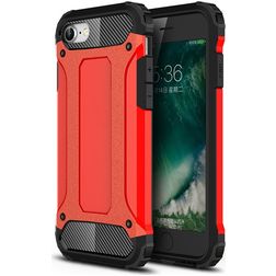 Mobigear Outdoor iPhone SE (2020) Hoesje Hardcase Backcover Shockproof - Rood