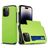Mobigear Card iPhone 15 Pro Max Hoesje Hardcase Backcover Shockproof met Pasjeshouder - Groen