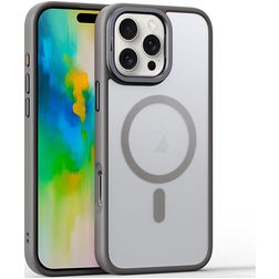Mobigear Shockproof iPhone 16 Pro Max MagSafe Hoesje Hardcase Backcover - Grijs