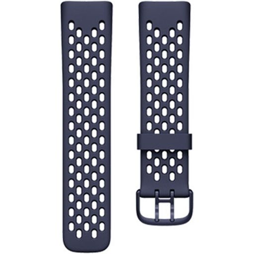 Mobigear Sport Plus Buckle Siliconen Fitbit Charge 5 Bandje Gespsluiting - Donkerblauw