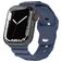 Mobigear Sport Armor Siliconen Apple Watch Bandje Druksluiting - 49/46/45/44 mm - Blauw