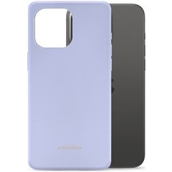 Mobilize Rubber Gelly iPhone 15 Pro Max Hoesje Flexibel TPU Backcover - Pastel Purple