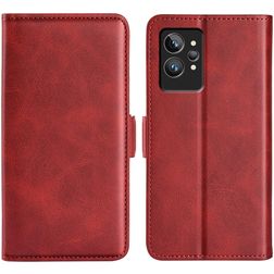Mobigear Slim Magnet Realme GT2 Pro Hoesje Bookcase Portemonnee - Rood