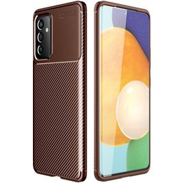 Mobigear Racing Samsung Galaxy A82 5G Hoesje Flexibel TPU Backcover - Bruin