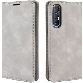 Mobigear Retro Slim OPPO Reno 3 Pro Hoesje Bookcase Portemonnee - Grijs Mobigear Retro Slim OPPO Reno 3 Pro Hoesje Bookcase Portemonnee - Grijs