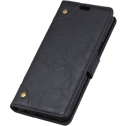 Mobigear Ranch Motorola One Power Hoesje Bookcase Portemonnee - Zwart