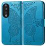 Mobigear Butterfly Honor 90 Hoesje Bookcase Portemonnee - Blauw