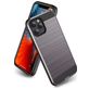 Mobigear Brushed Armor iPhone 12 Hoesje Hardcase Backcover Shockproof - Grijs