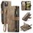 Caseme C30 iPhone 14 Plus Hoesje Bookcase Portemonnee - Bruin