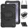 Mobigear SureGrip Xtreme Samsung Galaxy Tab A9 (2023) Hoes Hard Kunststof,Siliconen Backcover + Schouderband + Standaard - Zwart