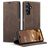 CaseMe 013 Samsung Galaxy A16 Hoesje Bookcase Portemonnee - Bruin
