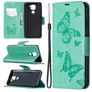 Mobigear Butterfly Xiaomi Redmi Note 9 Hoesje Bookcase Portemonnee - Turquoise