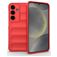 Mobigear Bumpy Samsung Galaxy S25 Hoesje Flexibel TPU Backcover - Rood