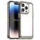 Mobigear Crystal iPhone 15 Pro Max Hoesje Hardcase Backcover - Transparant / Grijs