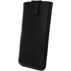 Valenta Pocket UNI Echt Leer Insteekhoesje - Sleeve - Pouch - H140 x B72 - Zwart