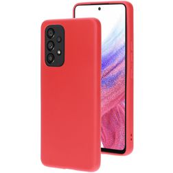 Mobiparts Samsung Galaxy A53 Siliconen Hoesje Backcover - Scarlet Red