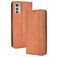 Mobigear Sensation Motorola Moto E32 Hoesje Bookcase Portemonnee - Bruin